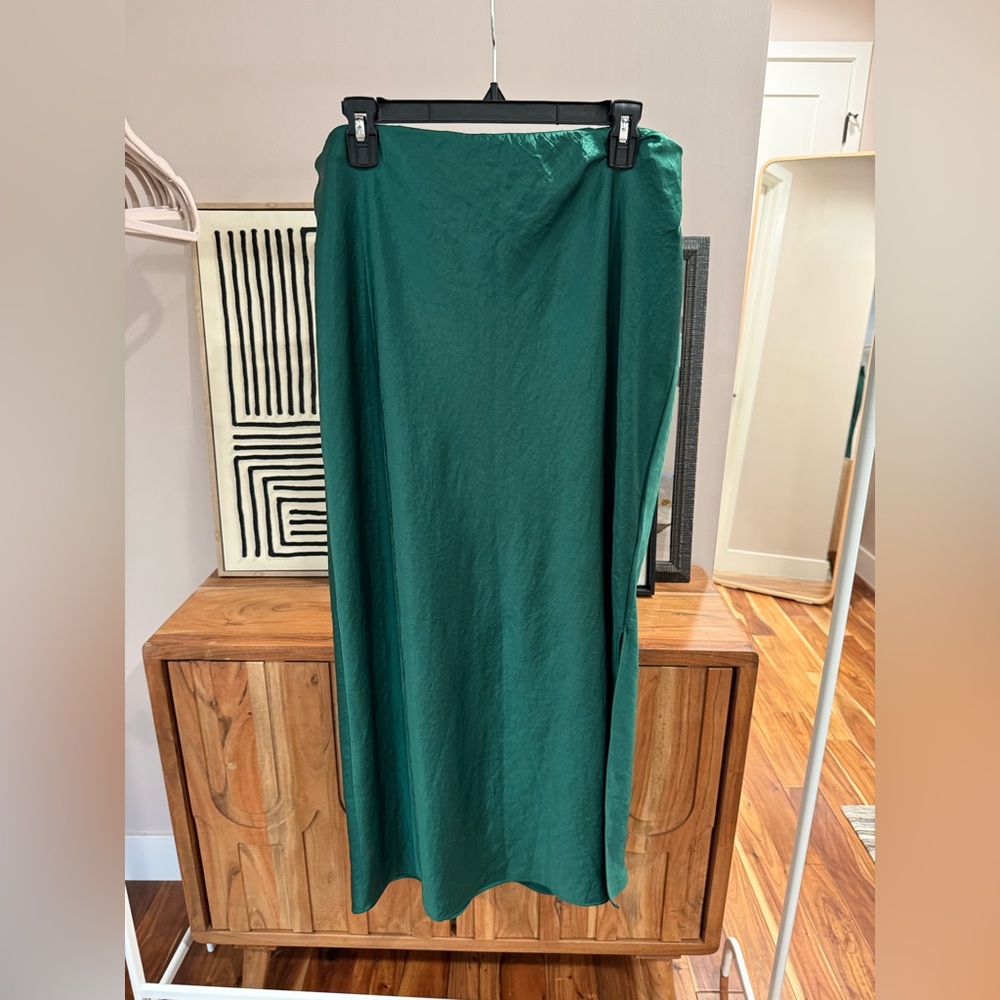 Madewell satin skirt